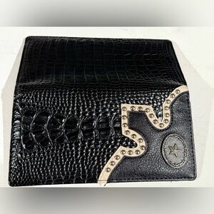 Black Leather Key & Card Holder